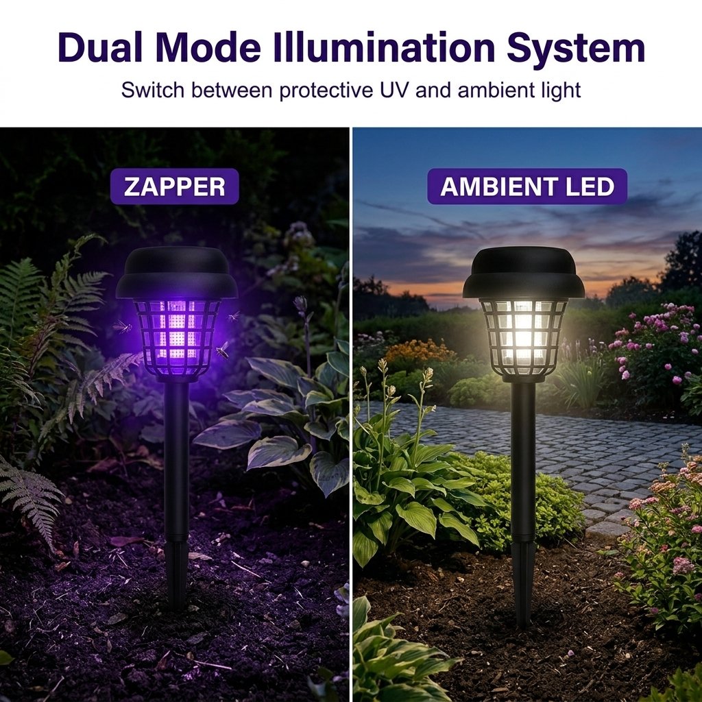 Last Day 50%OFF🔥 Solar-Powered Mosquito Killer Lamp-Outdoor Solar LED Mosquito Killer Garden Lamp