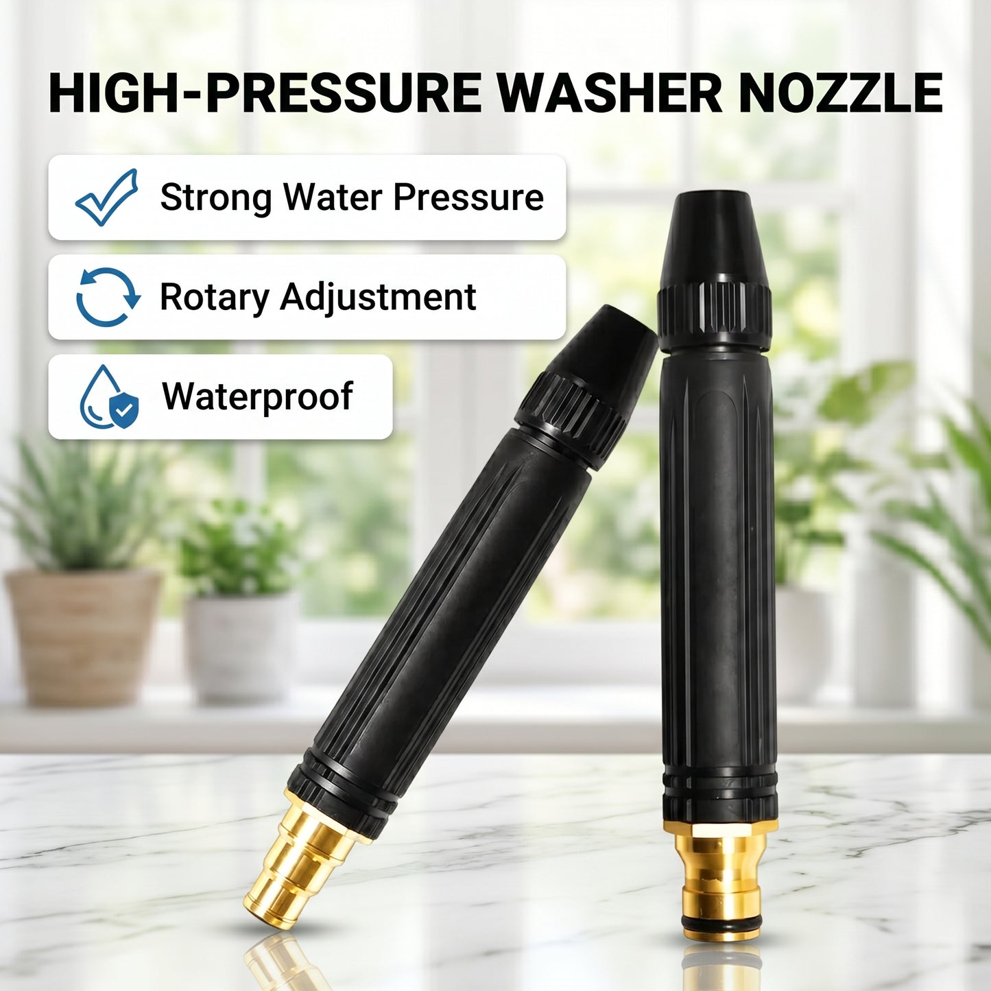 🚗LAST DAY 50% OFF High-Pressure Jet Spray Nozzle for Car Wash & Garden Hose