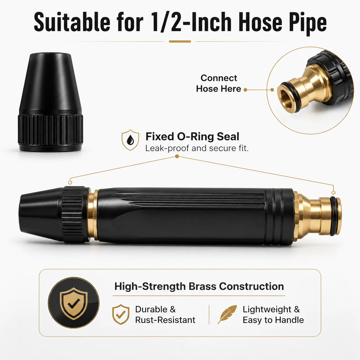 🚗LAST DAY 50% OFF High-Pressure Jet Spray Nozzle for Car Wash & Garden Hose