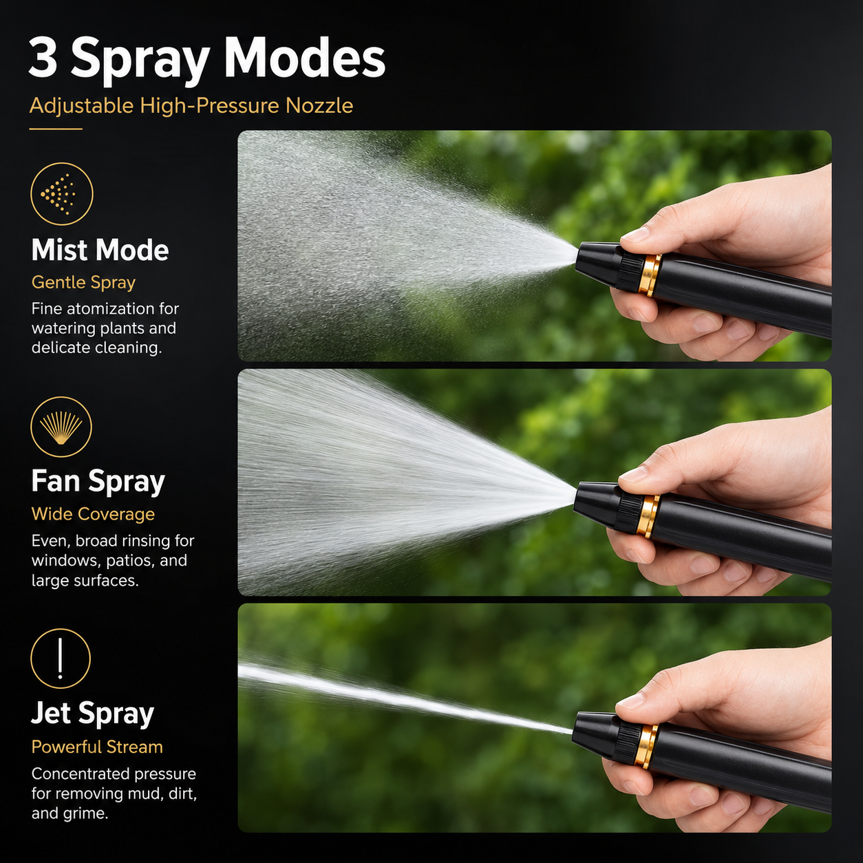 🚗LAST DAY 50% OFF High-Pressure Jet Spray Nozzle for Car Wash & Garden Hose
