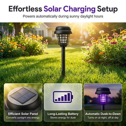Last Day 50%OFF🔥 Solar-Powered Mosquito Killer Lamp-Outdoor Solar LED Mosquito Killer Garden Lamp