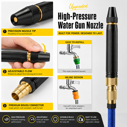 🚗LAST DAY 50% OFF High-Pressure Jet Spray Nozzle for Car Wash & Garden Hose