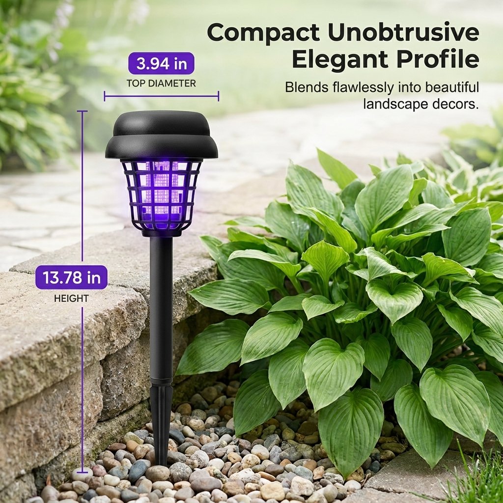 Last Day 50%OFF🔥 Solar-Powered Mosquito Killer Lamp-Outdoor Solar LED Mosquito Killer Garden Lamp
