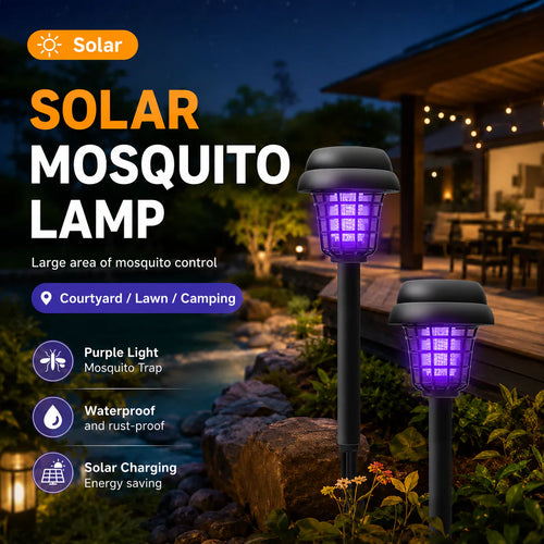 Last Day 50%OFF🔥 Solar-Powered Mosquito Killer Lamp-Outdoor Solar LED Mosquito Killer Garden Lamp